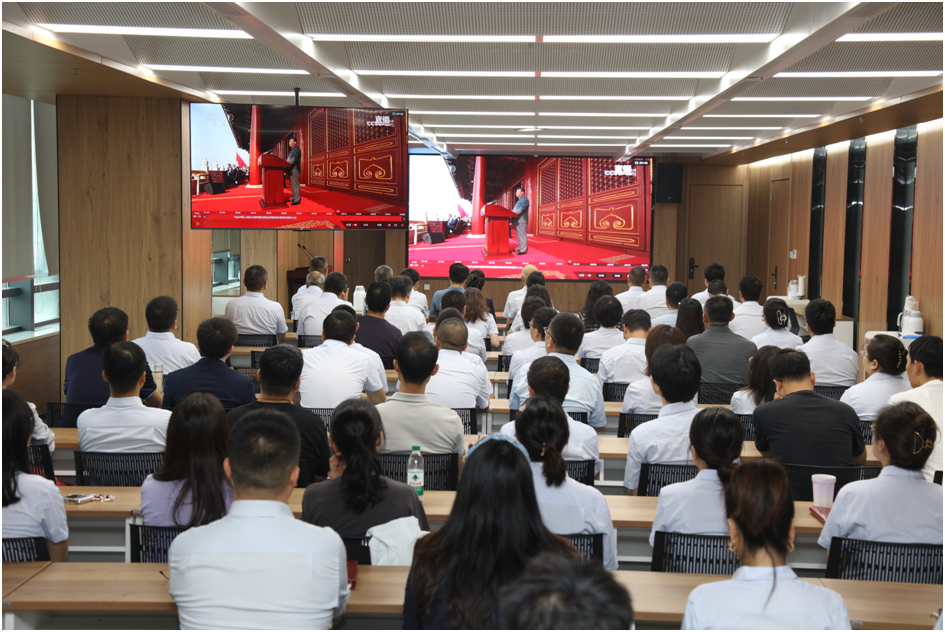 紀念中國人民抗日戰爭暨世界反法西斯戰爭勝利80周年大會在公司干部職工中引發熱烈反響